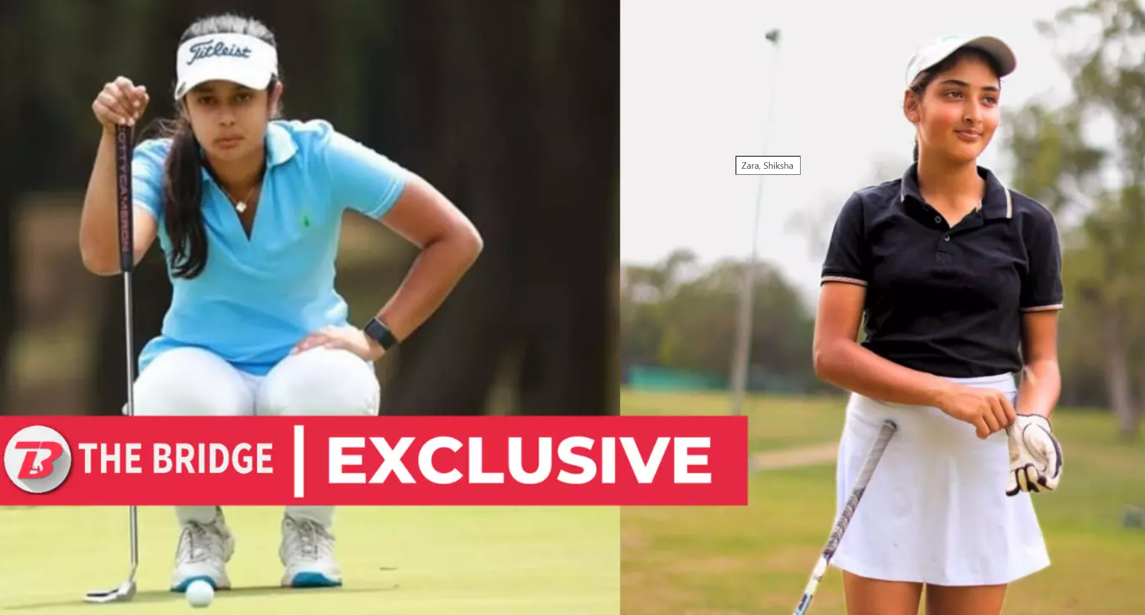 Golfer Shiksha Jain practicing putting on a golf course during exclusive feature by The Bridge